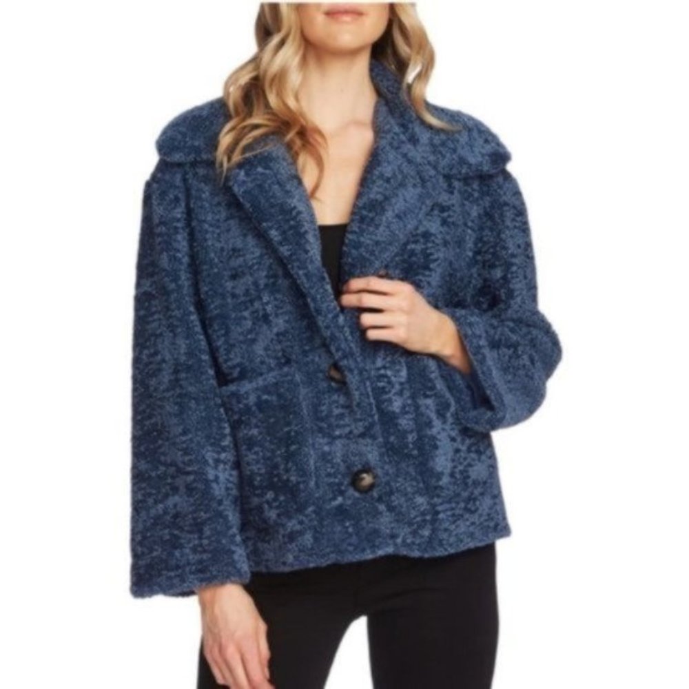 *Sold* VINCE CAMUTO Crop Faux Fur Jacket NWT Teddy Coat XL